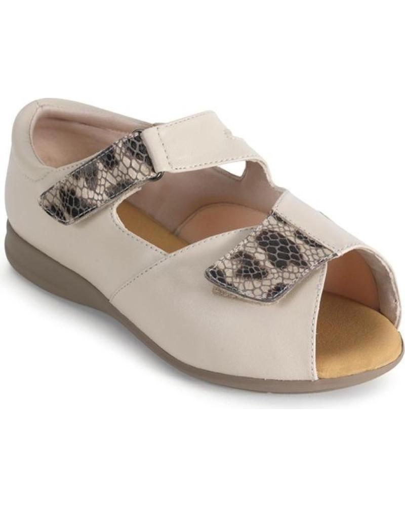 Sandalen CALZAMEDI  für Damen SANDALIA ORTOPEDICA DIABETICO  BEIGE