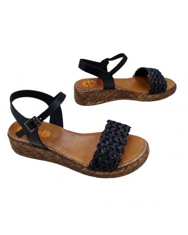 Sandalias de Mujer PORRONET SANDALIA PIEL NEGRA NEGRO