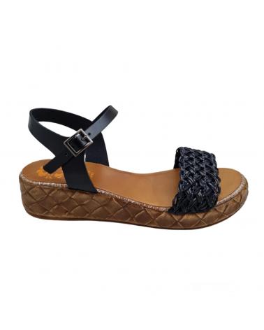Sandalias de Mujer PORRONET SANDALIA PIEL NEGRA NEGRO