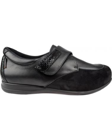 Woman shoes CALZAMEDI ZAPATOS VELCRO BRILLANTES W NEGRO