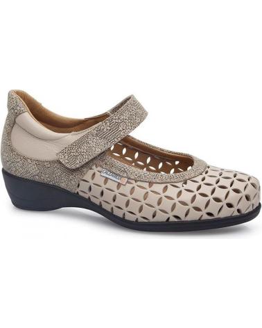 Woman Flat shoes CALZAMEDI MANOLETINAS SQUARE MUJER  BEIGE