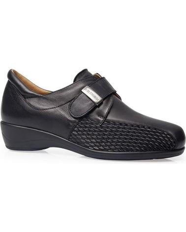 Chaussures CALZAMEDI  pour Femme ZAPATOS STRETCH VELCRO PIEL W 0678  NEGRO