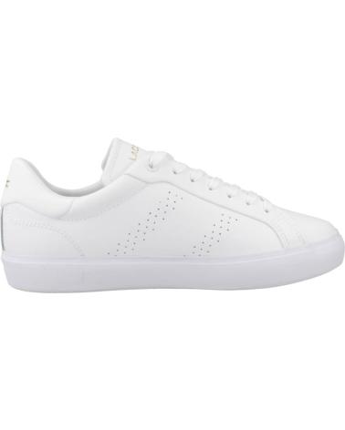 Woman Zapatillas deporte LACOSTE ZAPATILLAS MUJER MODELO POWERCOURT 2 0 LEATHER COLOR BLANCO  WHTGLD