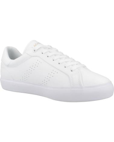Woman Zapatillas deporte LACOSTE ZAPATILLAS MUJER MODELO POWERCOURT 2 0 LEATHER COLOR BLANCO  WHTGLD