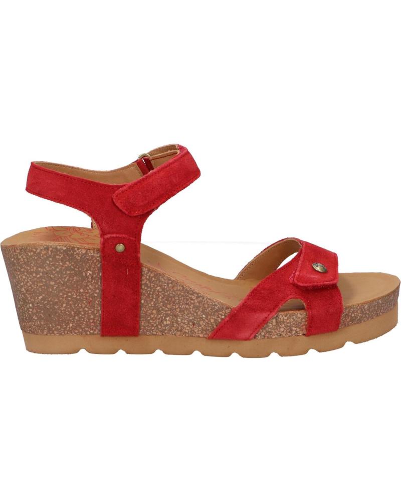 Woman Sandals PANAMA JACK JULIA B54  VELOUR ROJO