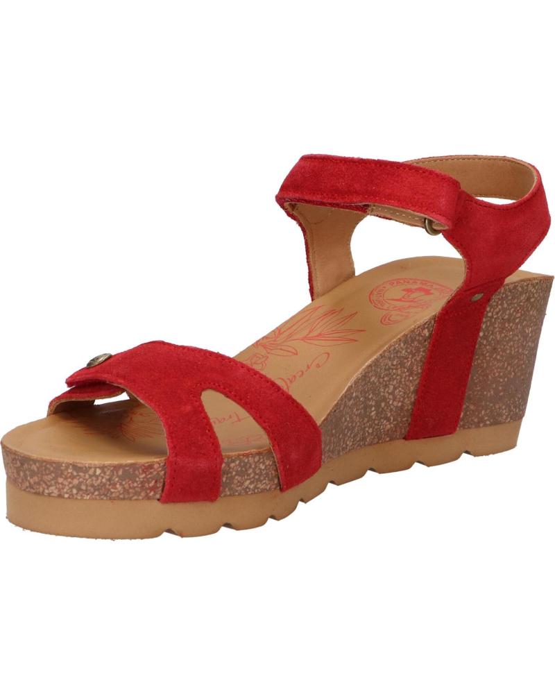 Sandalias De Mujer PANAMA JACK JULIA B54 VELOUR ROJO