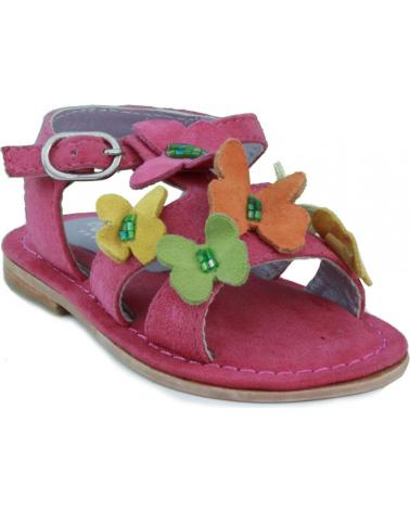 Sandales OCA LOCA SHOES  pour Fille OCA LOCA SANDALIA PIEL ANTE AD MARIPOSA  FUXIA