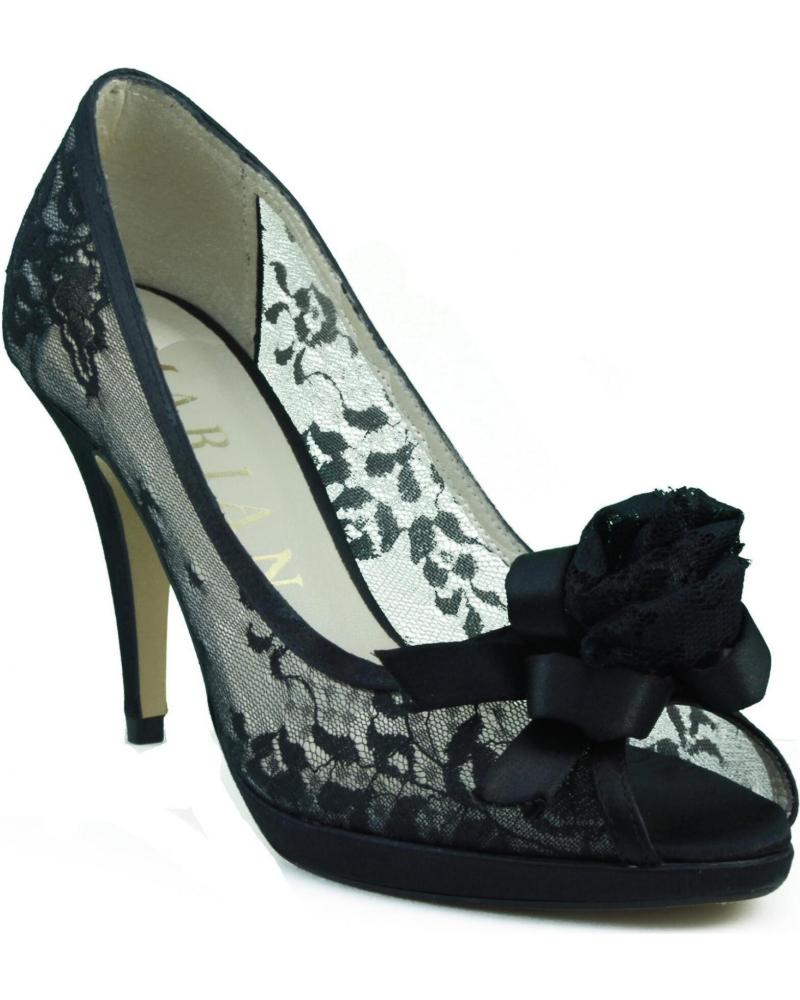 Zapatos de tacón MARIAN  de Mujer ZAPATO FIESTA TRANSPARENTE COMODO  NEGRO