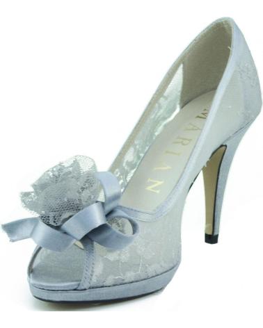 Zapatos de tacón de Mujer MARIAN ZAPATO FIESTA TRANSPARENTE COMODO PLATA