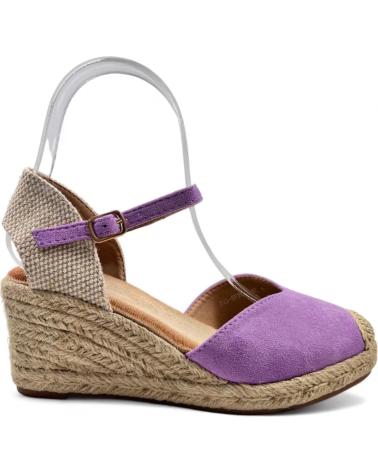 Sandalen TIMBOS  für Damen SANDALIA CUNA ESPARTO MUJER PURPURA 130009  MORADO