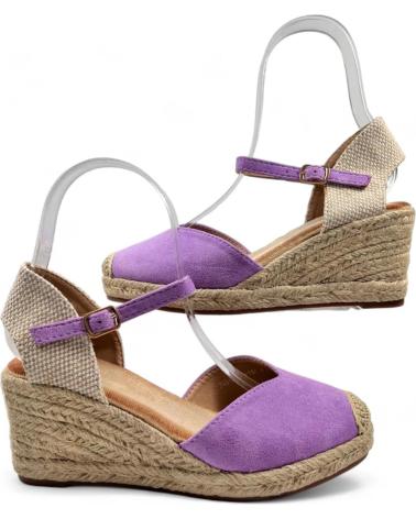 Sandalen TIMBOS  für Damen SANDALIA CUNA ESPARTO MUJER PURPURA 130009  MORADO