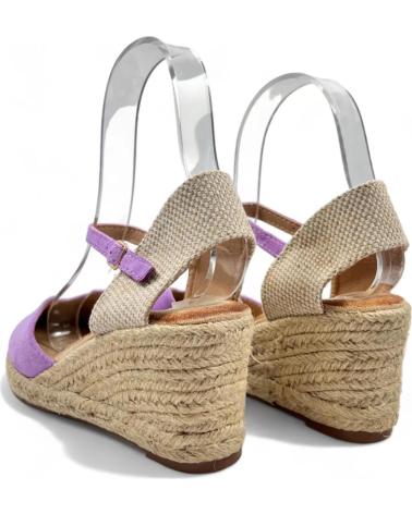Sandalen TIMBOS  für Damen SANDALIA CUNA ESPARTO MUJER PURPURA 130009  MORADO