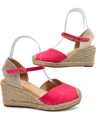 Sandálias TIMBOS  de Mulher SANDALIA CUNA ESPARTO MUJER FUCSIA 130006  MORADO