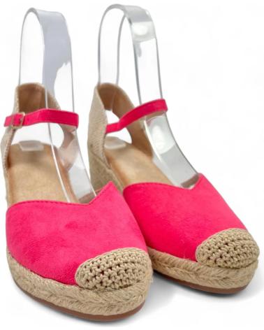 Sandálias TIMBOS  de Mulher SANDALIA CUNA ESPARTO MUJER FUCSIA 130006  MORADO