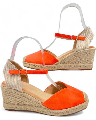 Woman Sandals TIMBOS SANDALIA CUNA ESPARTO MUJER 130005  NARANJA