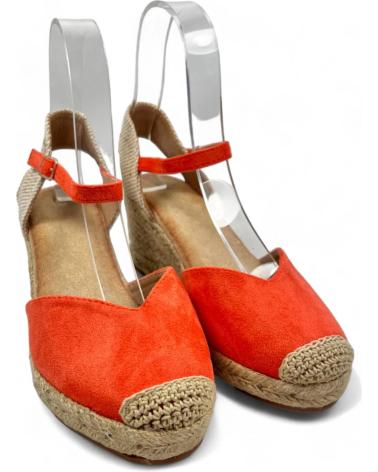 Woman Sandals TIMBOS SANDALIA CUNA ESPARTO MUJER 130005  NARANJA