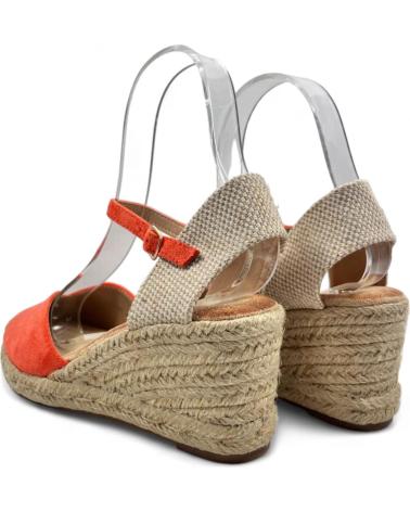 Woman Sandals TIMBOS SANDALIA CUNA ESPARTO MUJER 130005  NARANJA