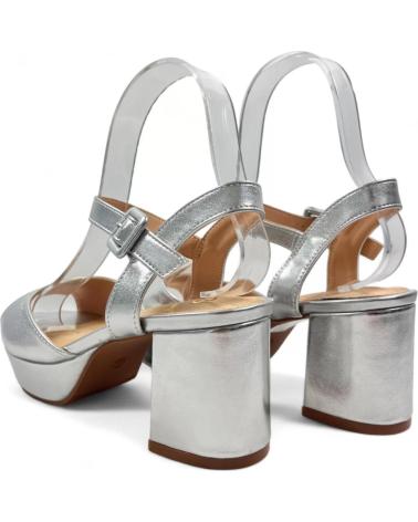 Sandales TIMBOS  pour Femme SANDALIA TACON PLATAFORMA FIESTA MUJER PLATA 129993  PLATEADO