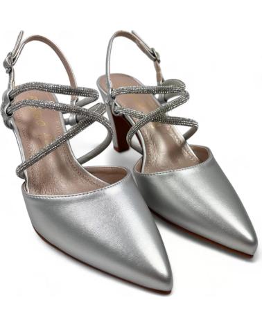 Sandales TIMBOS  pour Femme SANDALIA TACON FIESTA MUJER PLATA 129989  PLATEADO