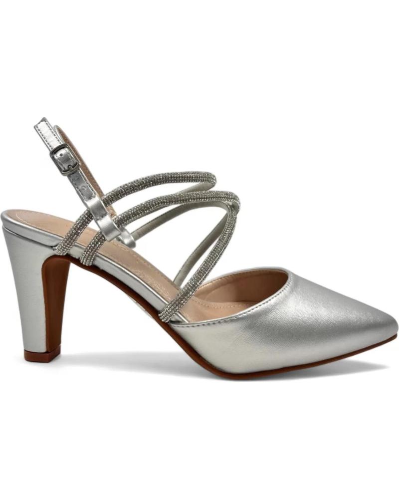 Sandales TIMBOS  pour Femme SANDALIA TACON FIESTA MUJER PLATA 129989  PLATEADO