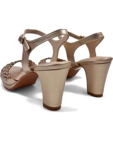 Sandálias TIMBOS  de Mulher SANDALIA TACON PLATAFORMA FIESTA MUJER TAUPE 129983  VERDE