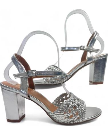 Sandálias TIMBOS  de Mulher SANDALIA TACON FIESTA MUJER PLATA 129933  PLATEADO