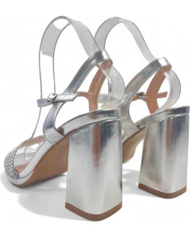 Sandales TIMBOS  pour Femme SANDALIA TACON FIESTA MUJER PLATA 129932  PLATEADO