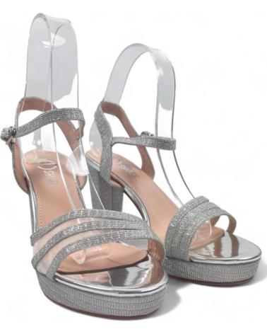 Woman Sandals TIMBOS SANDALIA TACON FIESTA MUJER PLATA 129921  PLATEADO