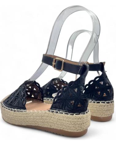 Sandálias TIMBOS  de Mulher SANDALIA PLATAFORMA ESPARTO MUJER 129868  NEGRO