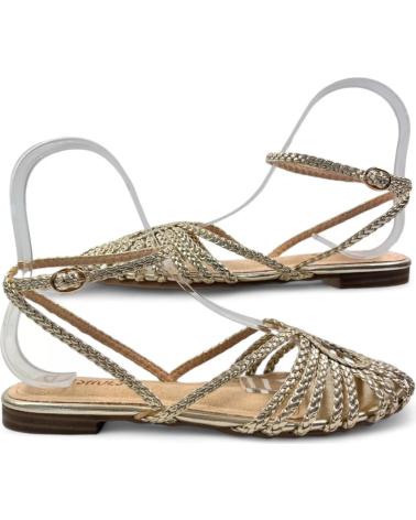 Sandales TIMBOS  pour Femme SANDALIA PLANA MUJER ORO 129865  AMARILLO