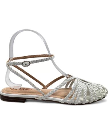 Sandales TIMBOS  pour Femme SANDALIA PLANA MUJER 129864  BLANCO