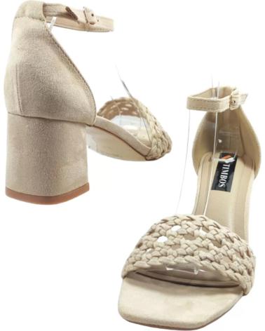 Sandálias TIMBOS  de Mulher SANDALIA TACON DIA MUJER 129724  BEIGE