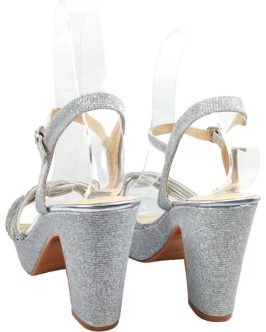 Sandalias TIMBOS  de Mujer SANDALIA TACON FIESTA PLATA 129710  PLATEADO