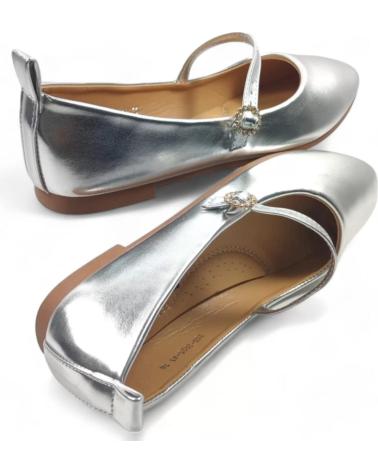 Ballerines TIMBOS  pour Femme MANOLETINA DE MUJER PLATA 129704  PLATEADO