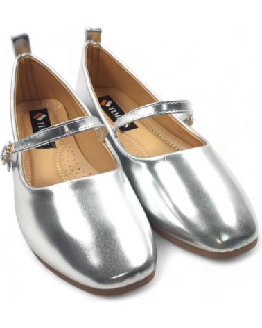 Bailarinas TIMBOS  per Donna MANOLETINA DE MUJER PLATA 129704  PLATEADO