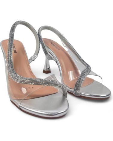 Sandálias TIMBOS  de Mulher SANDALIA TACON FIESTA PLATA 129578  PLATEADO