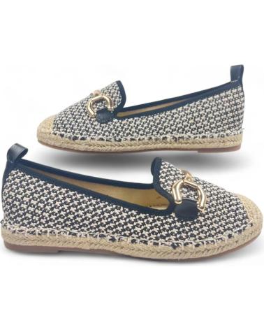 Mocassins TIMBOS  de Mulher MOCASIN ESPARTO DE MUJER 129537  NEGRO
