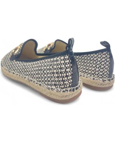 Mocassins TIMBOS  de Mulher MOCASIN ESPARTO DE MUJER 129537  NEGRO