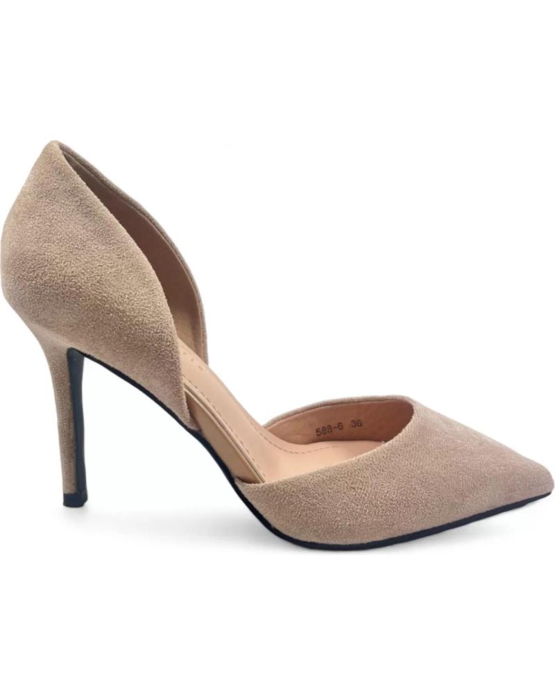 Sandales TIMBOS  pour Femme SALON TACON VESTIR MUJER 129526  BEIGE