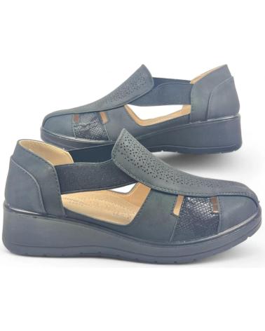 Woman Sandals TIMBOS MOCASIN PICADO DE CUNA 129518  NEGRO