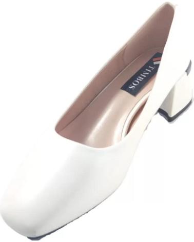 Escarpins TIMBOS  pour Femme SALON TACON NOVIA 127541  BLANCO