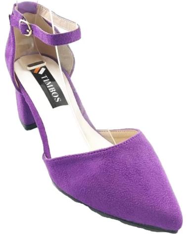 Sandalias TIMBOS  de Mujer SANDALIA TACON VESTIR DE MUJER MALVA 127139  MORADO