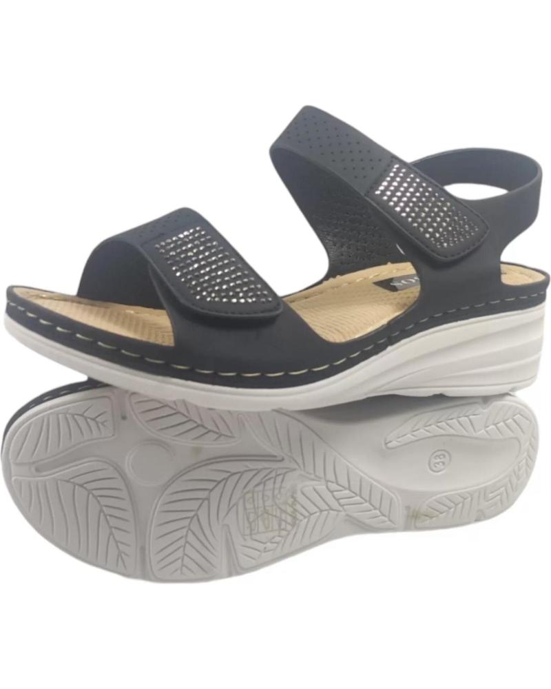 Sandalen De Mujer TIMBOS SANDALIA CUNA COMODA MUJER 129632 NEGRO