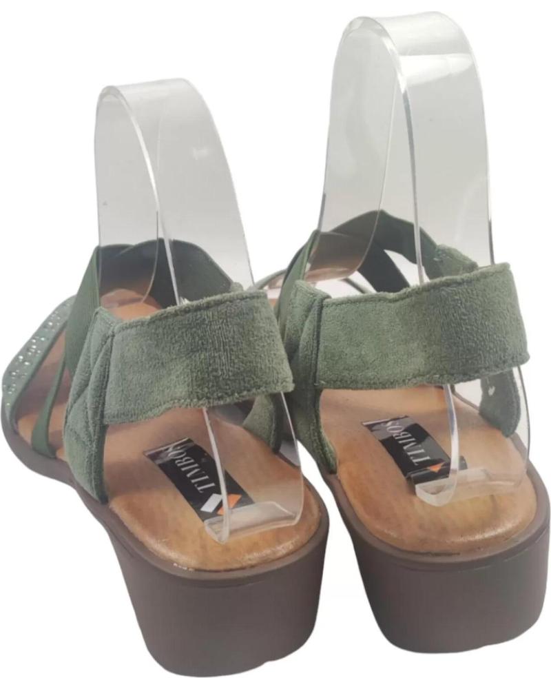 Sandalen De Mujer TIMBOS SANDALIA CUNA COMODA MUJER 129630 VERDE