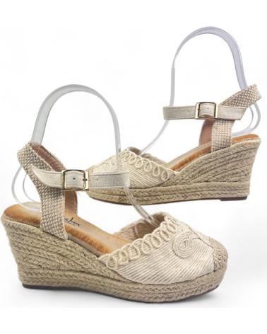 Sandalias TIMBOS  de Mujer SANDALIA CUNA ESPARTO MUJER 129506  BEIGE