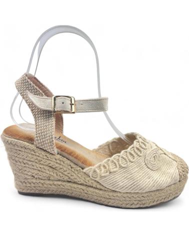 Sandalias TIMBOS  de Mujer SANDALIA CUNA ESPARTO MUJER 129506  BEIGE