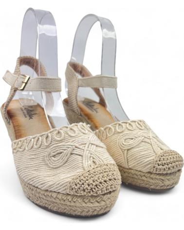 Sandalias TIMBOS  de Mujer SANDALIA CUNA ESPARTO MUJER 129506  BEIGE
