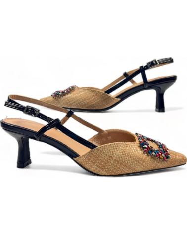 Sandales TIMBOS  pour Femme SANDALIA DE TACON DESTALONADO MUJER 129194  NEGRO