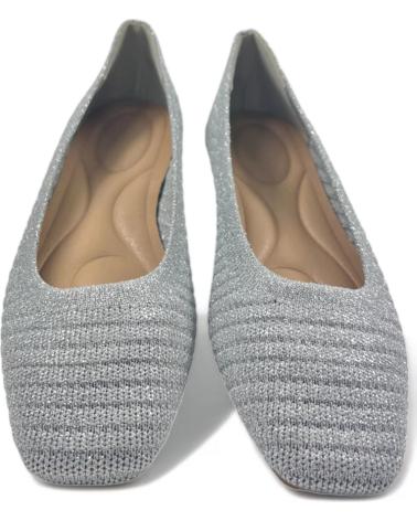 Woman Flat shoes TIMBOS MANOLETINA PLANA DE MUJER PLATA 129158  PLATEADO