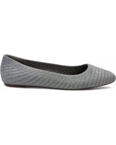 Woman Flat shoes TIMBOS MANOLETINA PLANA DE MUJER PLATA 129158  PLATEADO